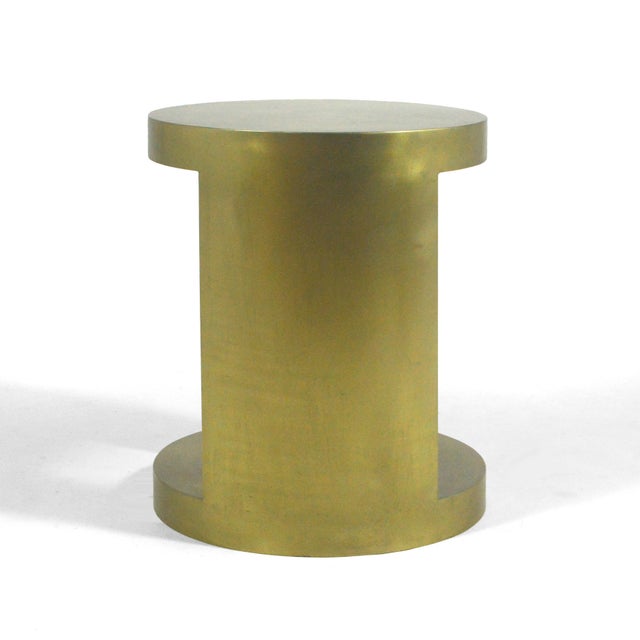 Late 20th Century Custom Made Cylindrical Side Table For Sale In Chicago - Image 6 of 10
