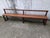 Tan Antique Oak Church Pew For Sale - Image 8 of 18