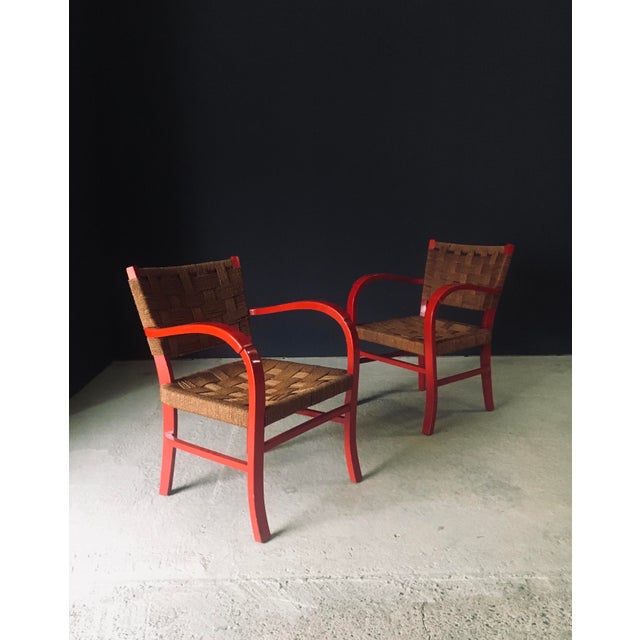 Mediterranean Armchairs, France, 1950s, Set of 2 For Sale - Image 4 of 18
