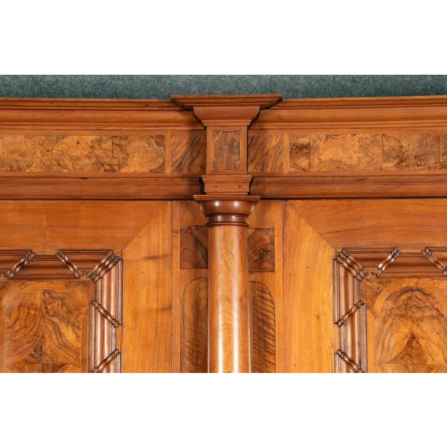 Baroque Wardrobe in Walnut, Basel, Switzerland, 1720s For Sale - Image 17 of 18