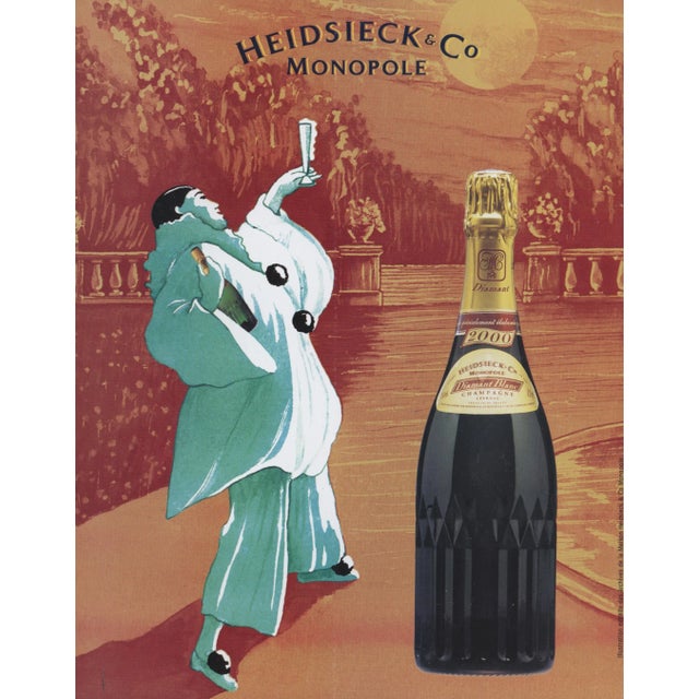 1999 Mid-Century French Champagne Alcohol Vintage Print For Sale In New York - Image 6 of 6