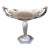 1970s Westmoreland Gray & White Slag Glass Pedestal Compote With Handles For Sale