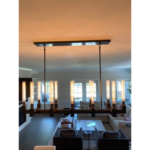 Restoration Hardware Cannele Linear Chandelier Chairish