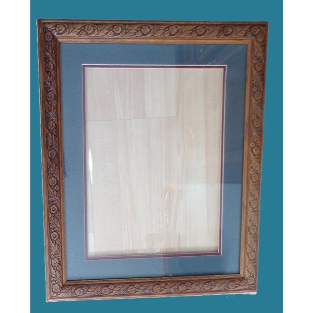 Traditional Large Mid 20th Century Brown Wooden Frame For Sale - Image 3 of 6