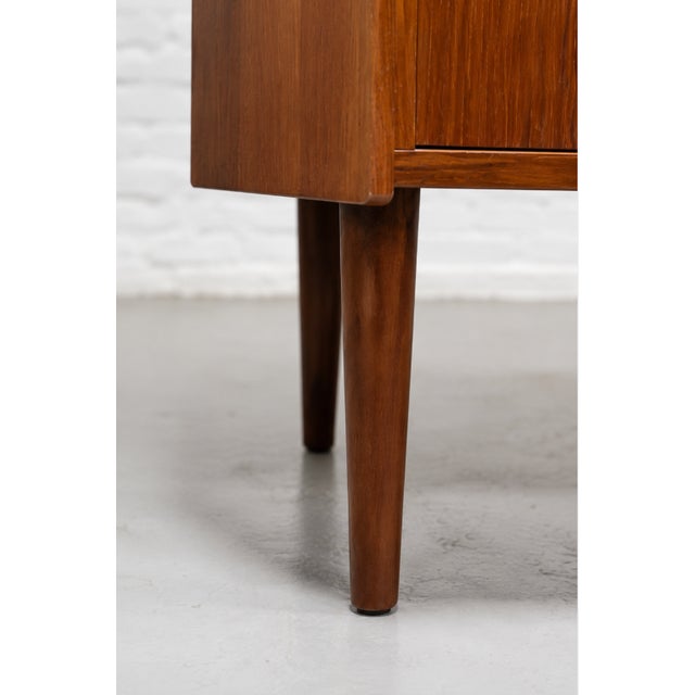 Mid Century Modern Rosewood Corner Bookcase / Bar Cabinet, Made in Denmark by Aulum Mobelfabrik, C. 1960s For Sale - Image 9 of 15