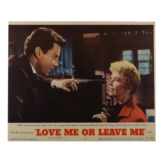 Love Me or Leave Me Lobby Card, USA, 1955 | Chairish