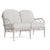 Brown Jordan Calcutta Loveseat, Dove frame with Fusion Dove fabric For Sale - Image 12 of 12