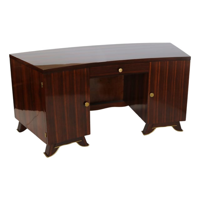 1940s Fine Art Deco Desk Attributed to Jules Leleu For Sale