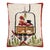 Holiday Ski Lift with Dog Hook Pillow 16" x 20" For Sale