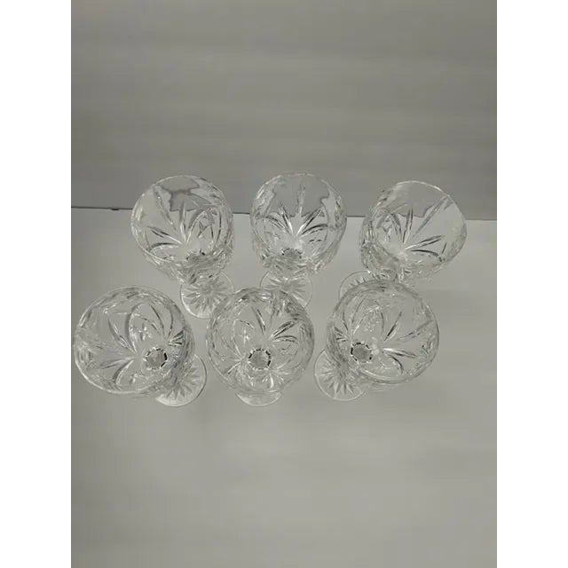 1990s Marquis by Waterford Brookside Goblets- Set of 6 For Sale - Image 4 of 7