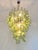 Large Italian Murano Chandelier | 52 Handblown Green Glass Petals, Hollywood Regency Style For Sale In Los Angeles - Image 6 of 6