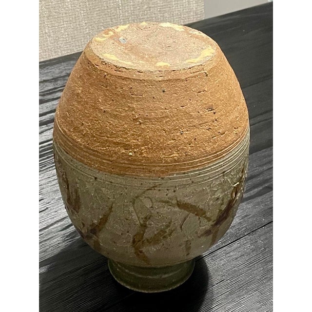 Mid Century Modern Stoneware Pottery Vase, California For Sale - Image 10 of 10