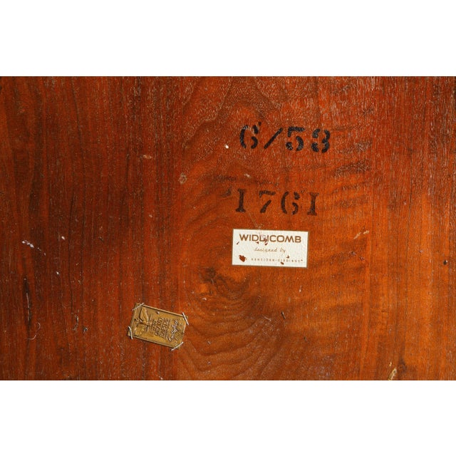 T.H. Robsjohn Gibbings for Widdicomb Model 1761 Coffee Table, 1953, Signed For Sale - Image 11 of 12
