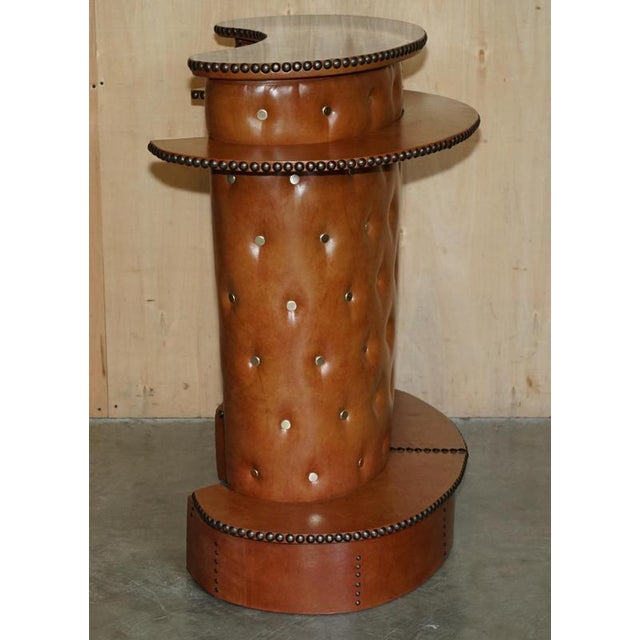 Mid-Century Modern Clad Home Cocktail Bar and Stools, Set of 3 For Sale - Image 10 of 18