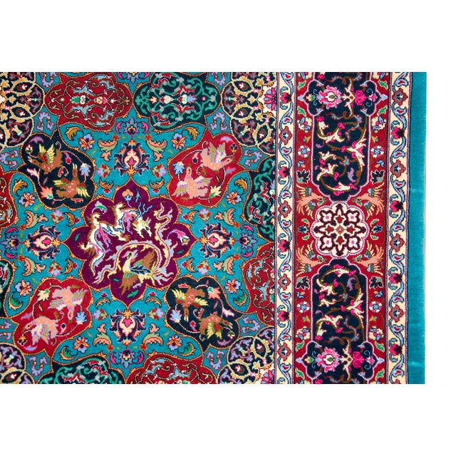 Vintage Persian Tabriz Rug For Sale - Image 10 of 16