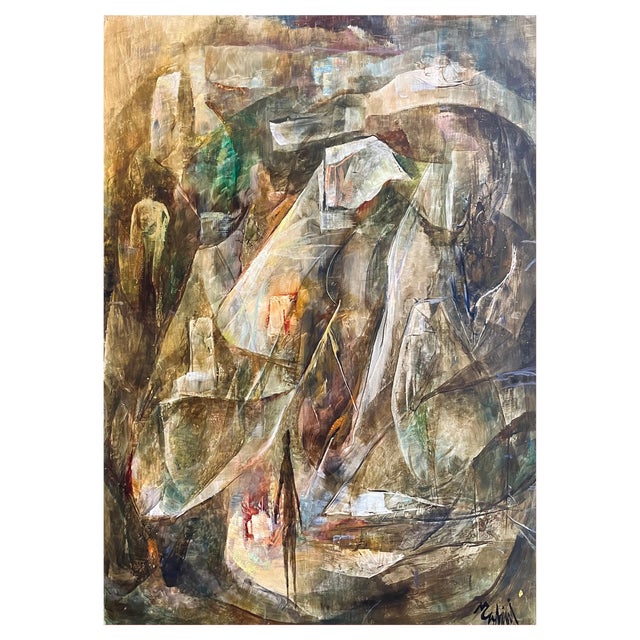 Vivaldo Martini, Imaginary City, Oil on Canvas For Sale