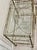 1950s Whimsical Mid‑Century Hollywood Regency TwoTier Brass Bar Cart Trolly For Sale - Image 5 of 9