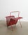 1950s French Mid Century Red Magazine Rack by Mathieu Matégot, 1950s For Sale - Image 5 of 6