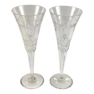 Waterford Crystal Millennium Toasting Flutes – a Pair For Sale