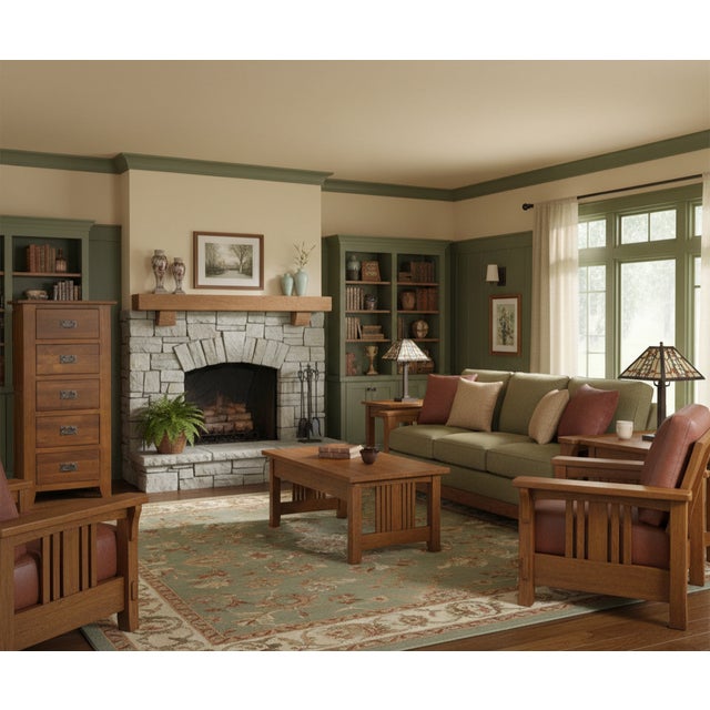 Mission 5 Drawer Lingerie Dresser - Walnut For Sale - Image 15 of 17