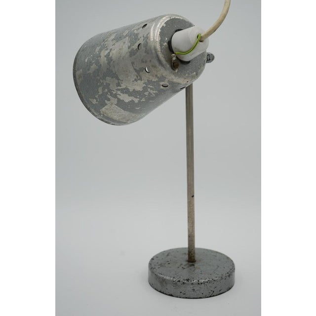 Vintage English Salvaged Laboratory School Table Lamp, 1940s For Sale - Image 5 of 14