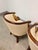 Brown Maitland-Smith Bergère Lounge Chairs With Gilt Parcel Swan Heads - A Pair For Sale - Image 8 of 14