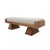 2000 - 2009 Italian Brutalist Bench in Oak and Wool Bouclé, 2000s For Sale - Image 5 of 11