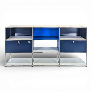 Vintage Blue Sideboard from USM Haller For Sale