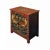 Tibetan Oriental Red Black Jaguars End Table Nightstand For Sale - Image 4 of 5