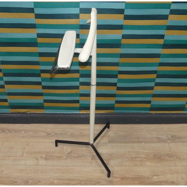 White Wooden Tripod Valet Stand For Sale - Image 6 of 8