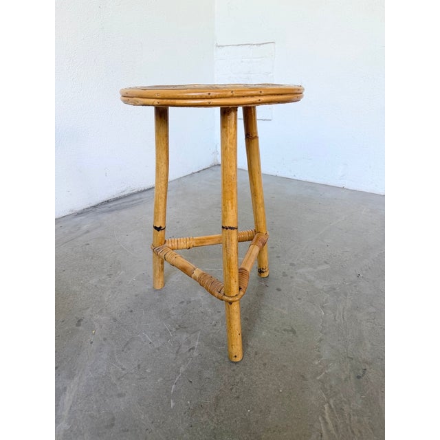 Star-Shaped Rattan Side Table, 1960s For Sale - Image 17 of 18