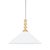 2020s Mitzi Sang 20 in. 1 Light Pendant in Aged Brass Finish For Sale - Image 5 of 13