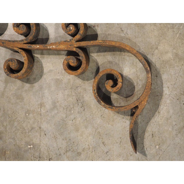 Set of Antique French Wrought Iron Scrolling Elements, Early 1800s For Sale In Dallas - Image 6 of 18