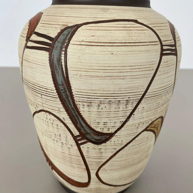 Abstract German Colorful Ceramic Pottery Vase by Franz Schwaderlapp for Sawa, 1950s For Sale - Image 9 of 17
