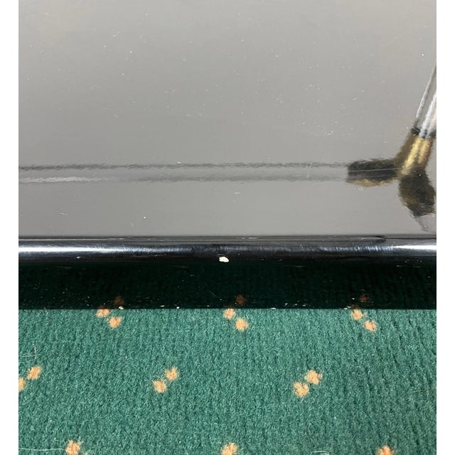 Acrylic, Wood & Brass Coffee Table, Italy, 1970s For Sale - Image 14 of 15