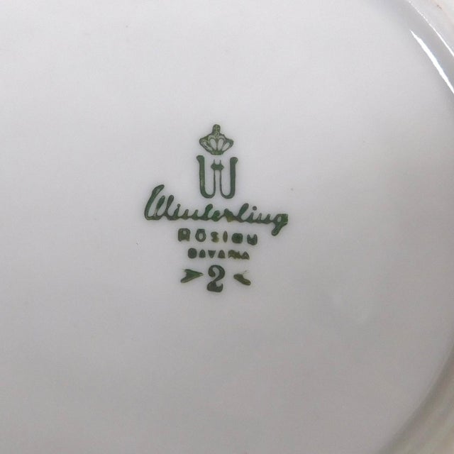 Blue 1940s Winterling Three Piece Luncheon Set - Set of 3 For Sale - Image 8 of 8