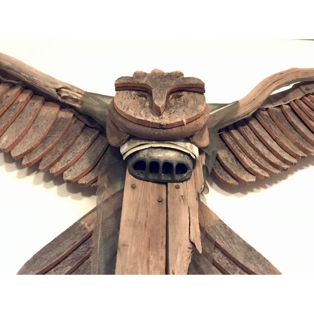 Handmade Owl Art Sculpture by Nantucket Artist Kelley Jepson For Sale - Image 4 of 10