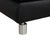Animal Skin Rivoli Ottoman in Black Leather from Koinor For Sale - Image 7 of 14