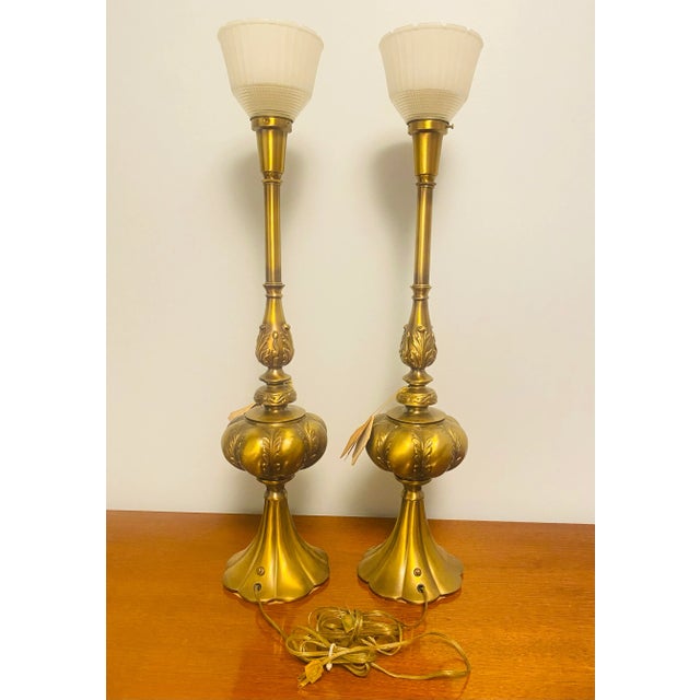 1950s Rembrandt Lamps Masterpieces, Solid Bronze, With Original Tags, a Pair For Sale - Image 13 of 13