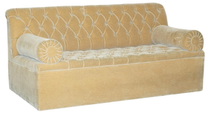 Bolster Mohair Velvet Chesterfield Sofa from George Smith