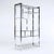 1970s Design Institute America (D I A) Staggered Chrome + Smoked Glass Étagère Shelving Wall Unit For Sale In Baltimore - Image 6 of 9
