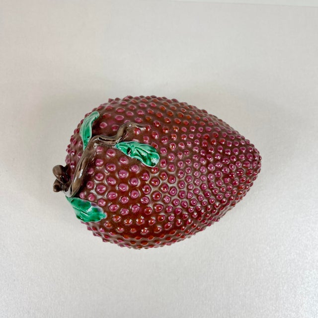 Late 20th Century Porcelain Fruit Trinket Box For Sale - Image 4 of 7
