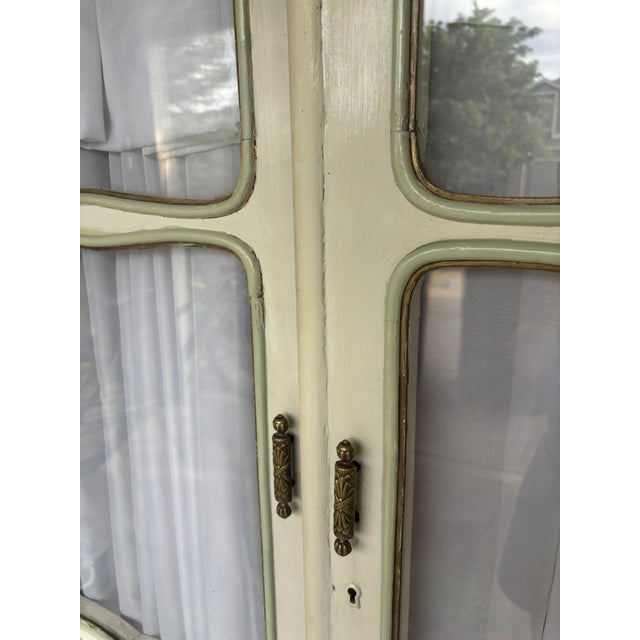 Antique European Glass-Front Armoire (Over 100 Years Old) For Sale - Image 14 of 14