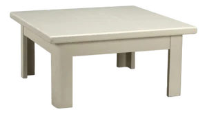 Vintage Coffee Table in White Lacquered Wood, Italy, 1970s