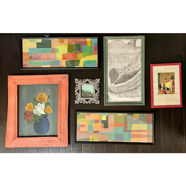 Wood Vintage Bell Pepper Study Pencil Drawing, 1980s For Sale - Image 7 of 13