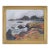 Foggy Coastal Seascape in Oil on Illustration Board For Sale