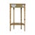 Wendell 17.5 in. W Demilune Wood Console Table with Lower Open Shelf, Light Burl For Sale In Chicago - Image 6 of 8