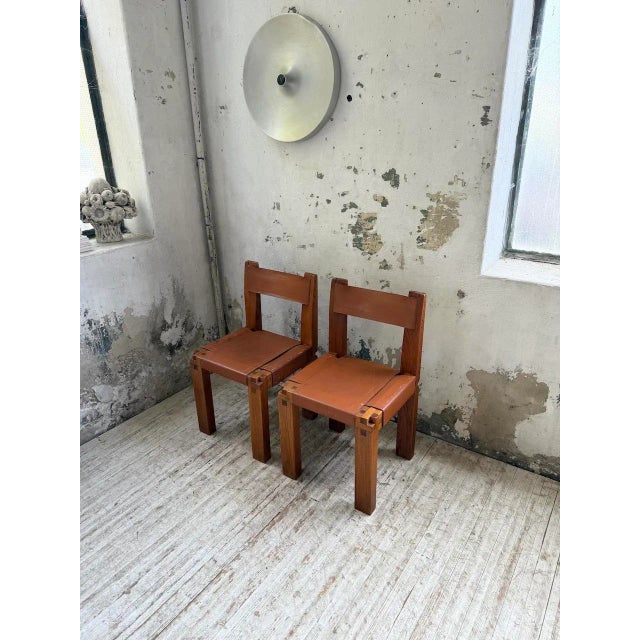 S11 Chairs by Pierre Chapo, 1960s, Set of 2 For Sale - Image 3 of 18