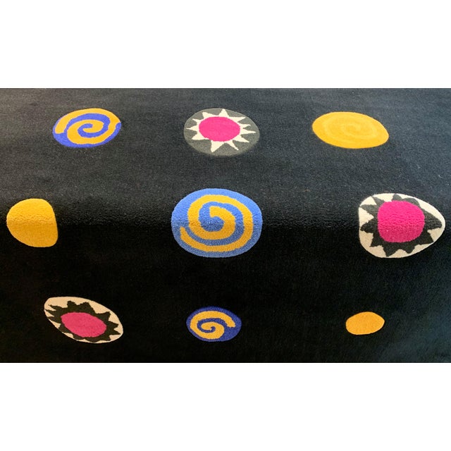 A pure new wool rug, designed by Lous Féraud. The rug dates from the 1990s and has been in storage for the last 25 years....