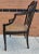 Mid 18th Century 18th Century Ebonized and Inlays Decorated Cane Seat Armchair For Sale - Image 5 of 8